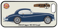 Jaguar XK140 Coupe (wire wheels) 1954-57 Phone Cover Horizontal